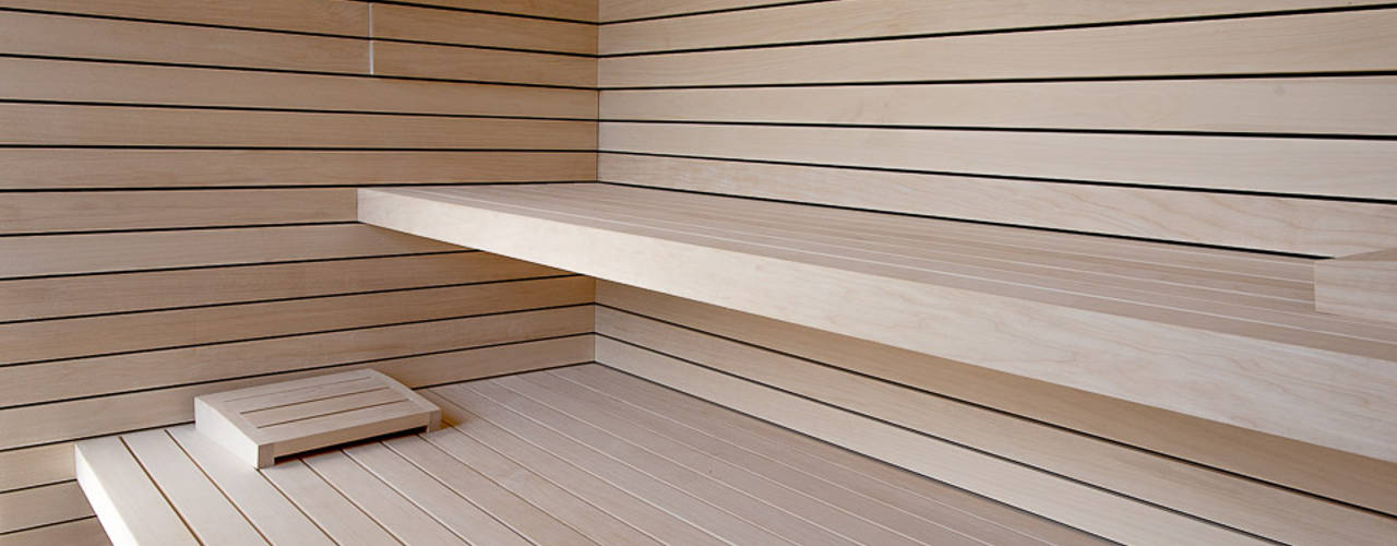Wellness im eigenen Garten: moderne Designsauna mit Panoramablick | homify