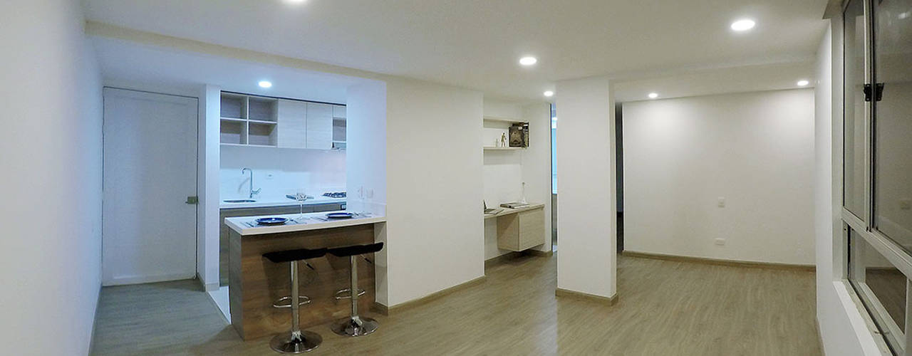 apartamento en Chia-Cundinamarca, TikTAK ARQUITECTOS TikTAK ARQUITECTOS Habitaciones modernas