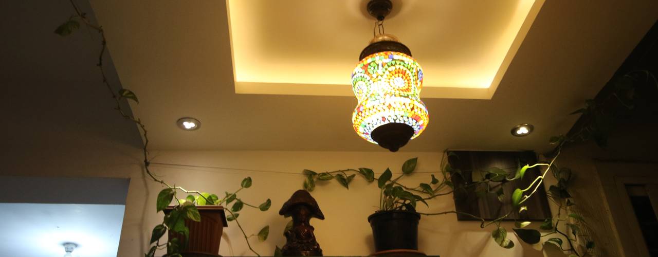 Mr Shiva Nadh Reddy | 2BHK | Bangalore | Full Furnished Home, Enrich Interiors & Decors Enrich Interiors & Decors Hành lang, sảnh & cầu thang phong cách châu Á