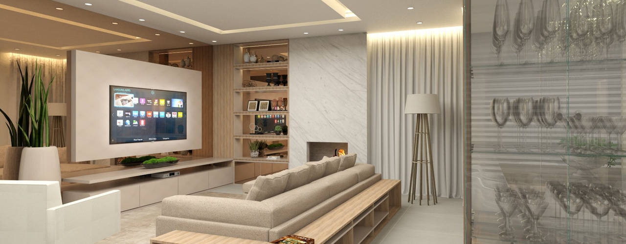 Projeto 3d De Apartamento Para Familia Em Curitiba Homify Homify