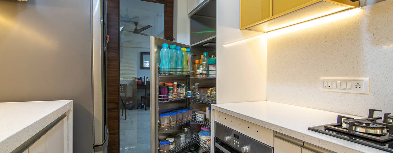 Affordable kitchen designed for Anupama Kumar, Mumbai, Küche7 Küche7 Cocinas equipadas