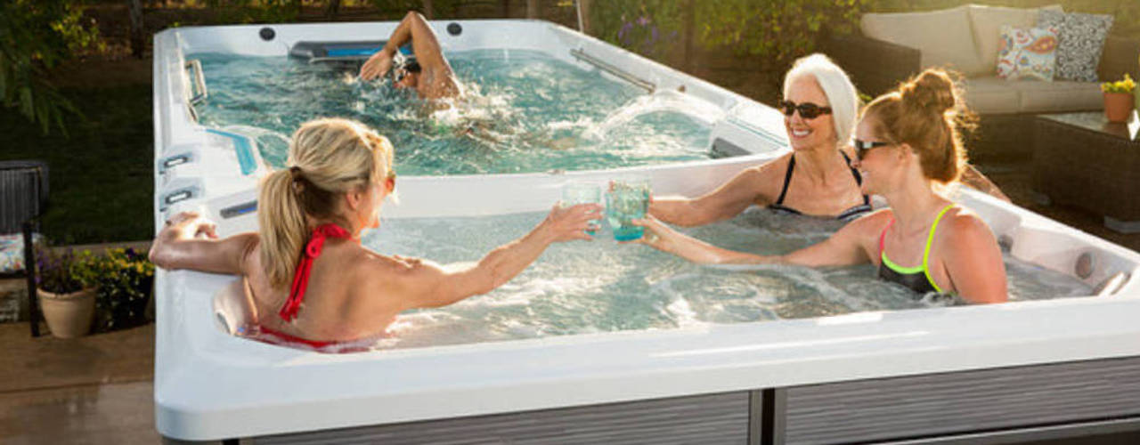 Swim Spa als Pool Alternative, SPA Deluxe GmbH - Whirlpools in Senden SPA Deluxe GmbH - Whirlpools in Senden Moderner Garten