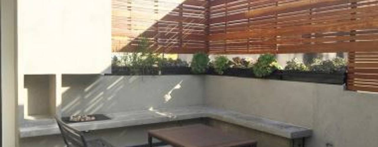 RESIDENCIAL | ROOF GARDEN ROMA SUR, Tk arquitectura Tk arquitectura بلكونة أو شرفة