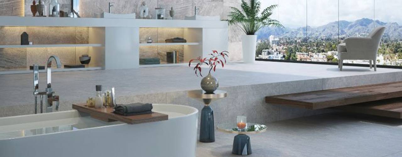 Spa en casa, Interceramic MX Interceramic MX Casas de banho modernas Cerâmica