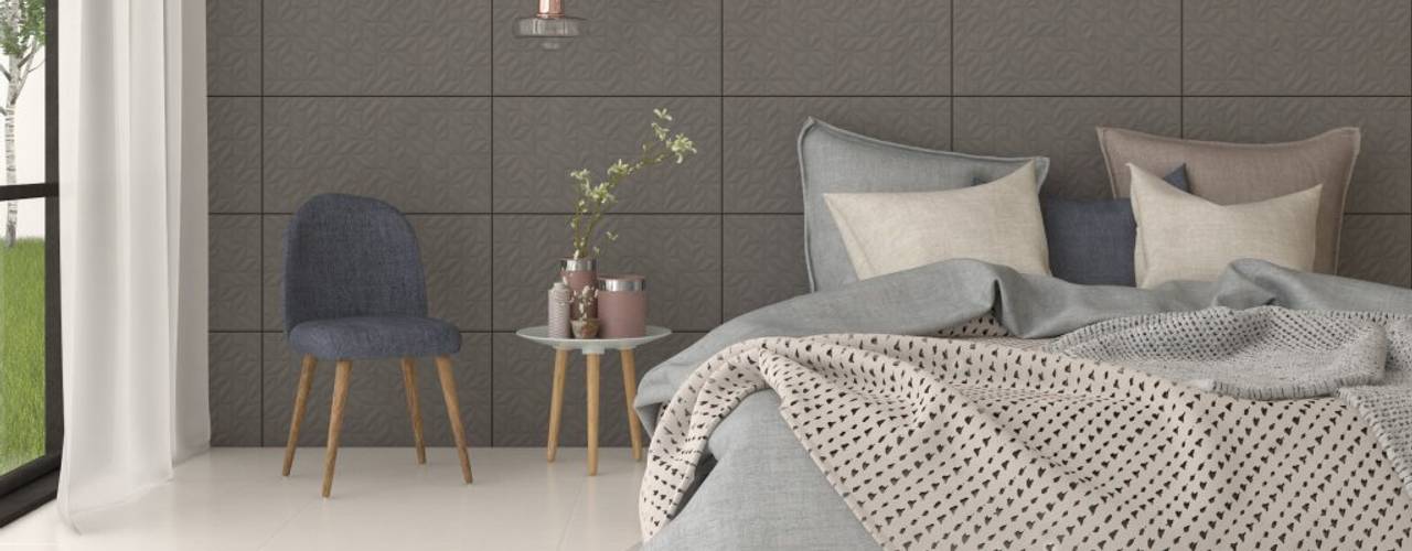 Muros de acento, Interceramic MX Interceramic MX Modern style bedroom Ceramic