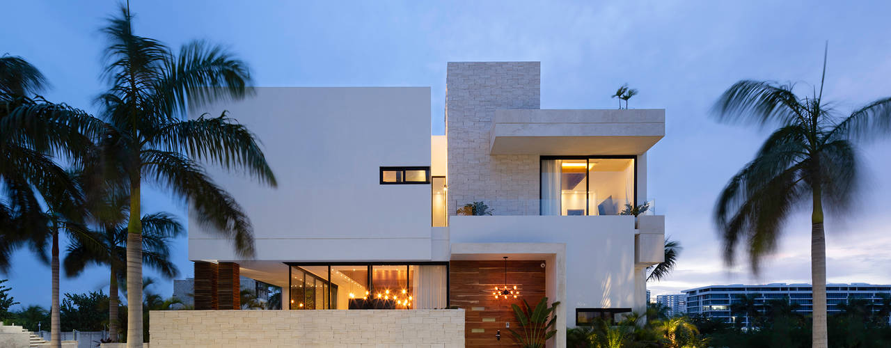 casa de la p, Daniel Cota Arquitectura | Despacho de arquitectos | Cancún Daniel Cota Arquitectura | Despacho de arquitectos | Cancún منزل عائلي صغير أسمنت