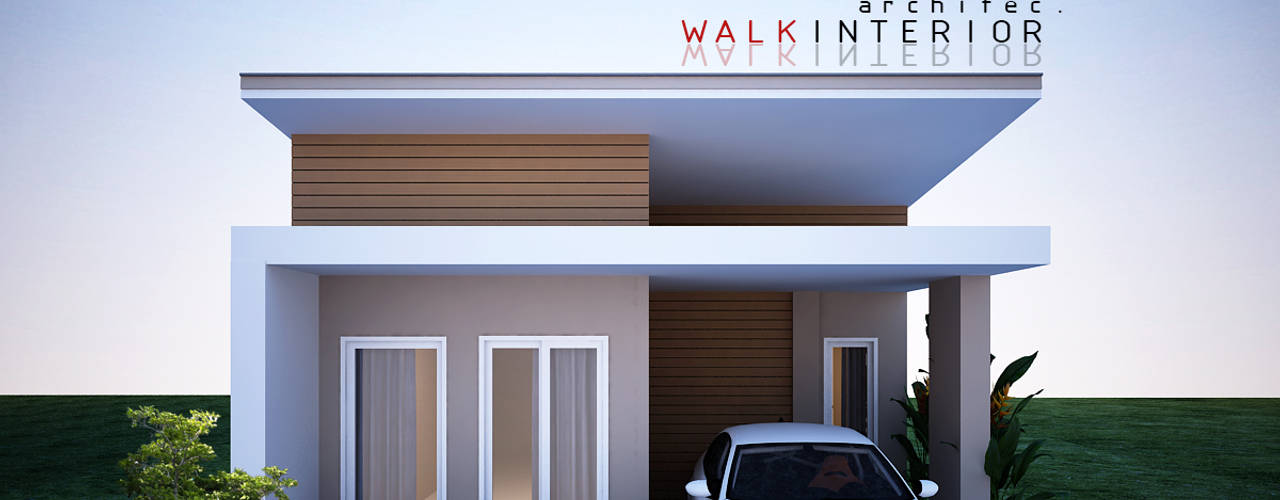 บ้านพักอาศัย, walkinterior design walkinterior design Маленькие дома Бетон