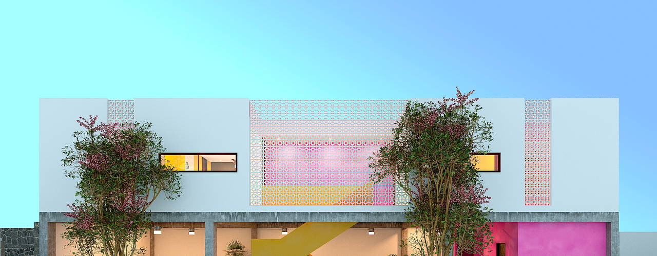 Alberca + Departamentos, Laboratorio Mexicano de Arquitectura Laboratorio Mexicano de Arquitectura Mehrfamilienhaus Beton