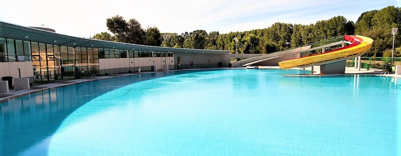 PISCINA PARQUE PLEISTOCENICO DE OSORNO, Brassea Mancilla Arquitectos, Santiago Brassea Mancilla Arquitectos, Santiago Ruang Komersial Beton