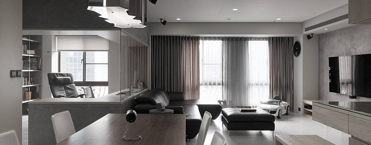 昇陽之道_灰石, 形構設計 Morpho-Design 形構設計 Morpho-Design Modern dining room