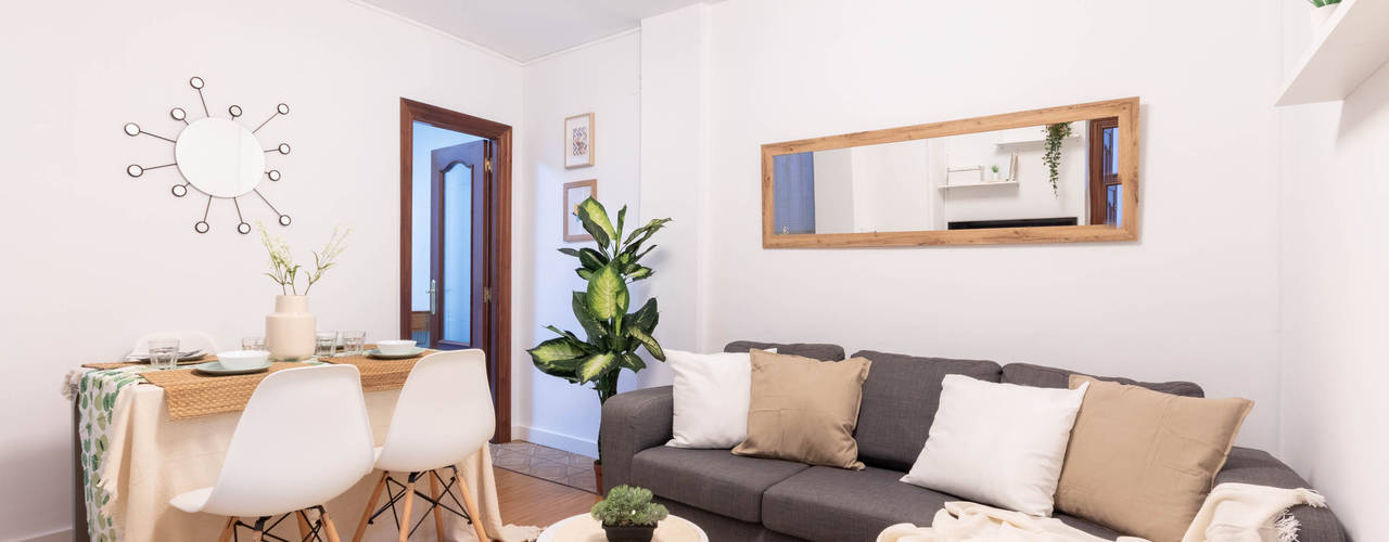 Decoración de un piso de estudiantes en alquiler en Bilbao, Home Staging Bizkaia Home Staging Bizkaia