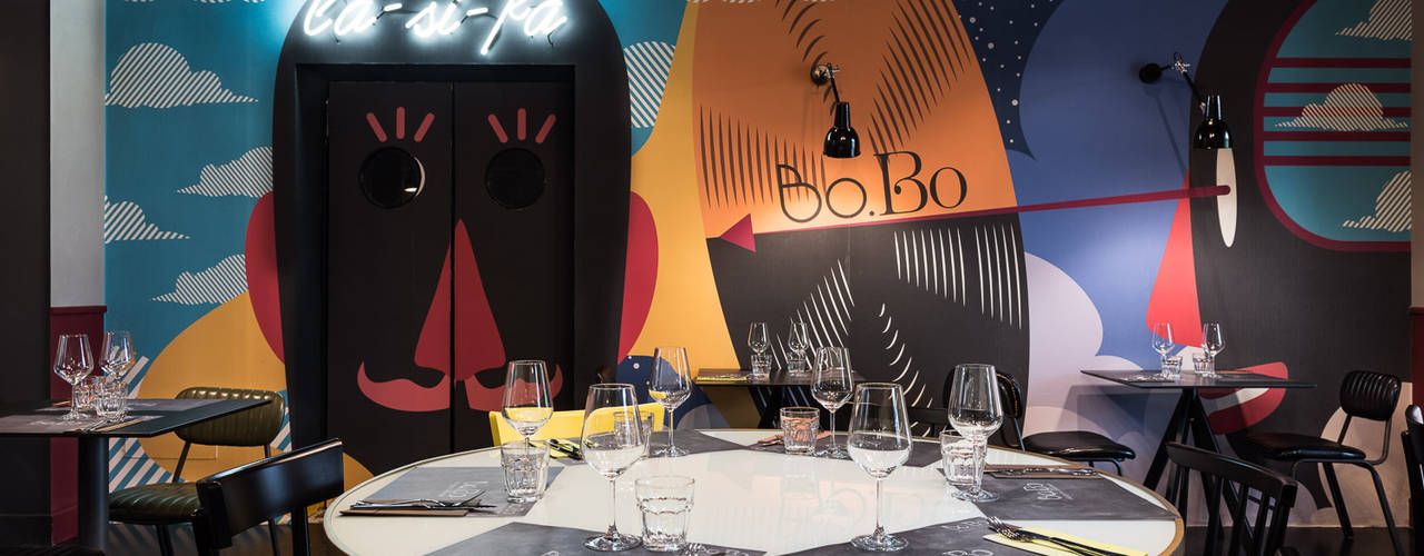 Casa del Jazz - Bo.Bo Bistrot, Studio gamp! Studio gamp! Comedores de estilo moderno