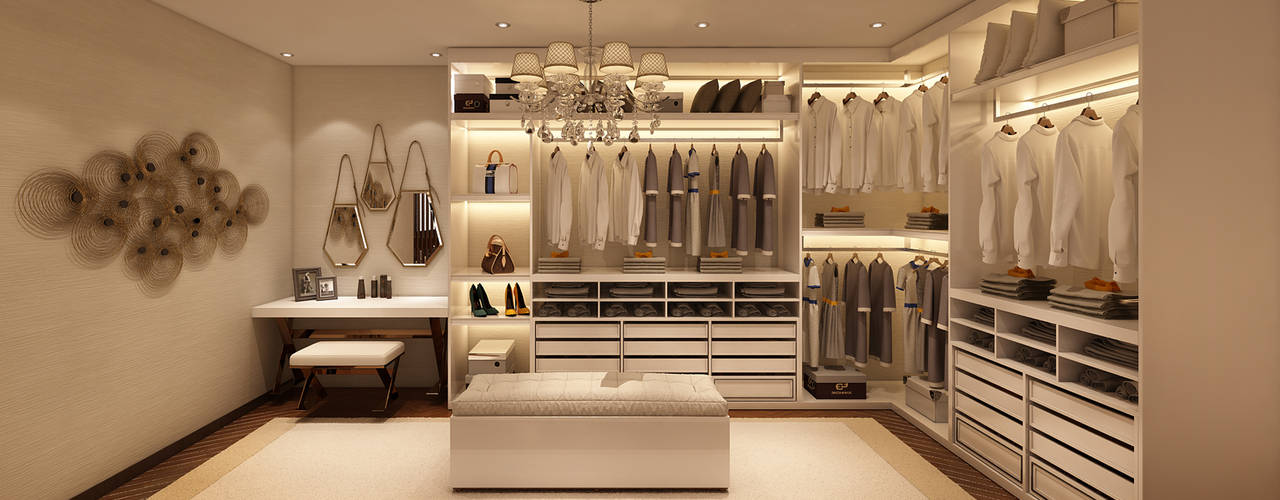 Suite Penthouse Geneva: Closets  por Alpha Details,Moderno   