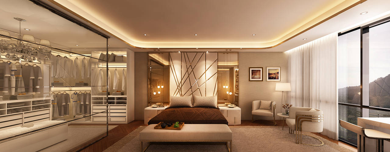 Suite Penthouse Geneva, Alpha Details Alpha Details 臥室