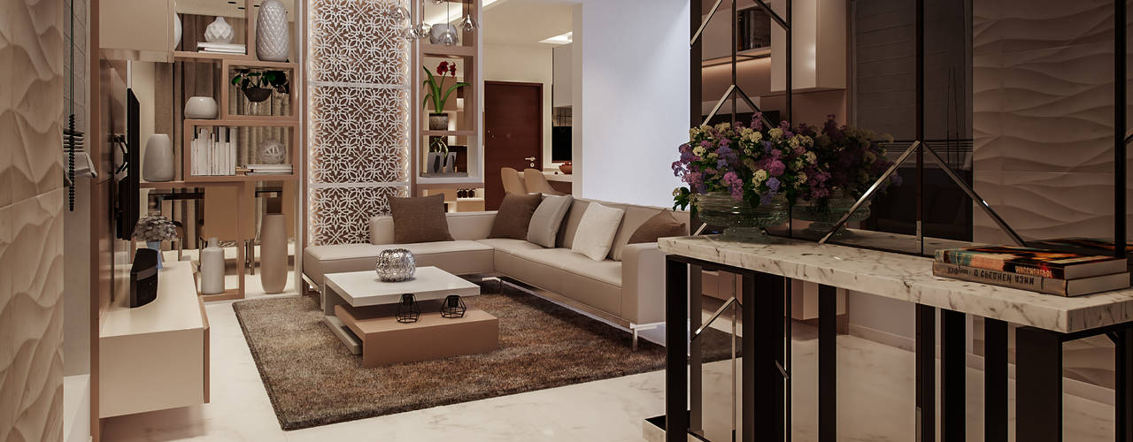 Prestige Falcon City Kanakapura Road Bangalore, De Panache De Panache Living room