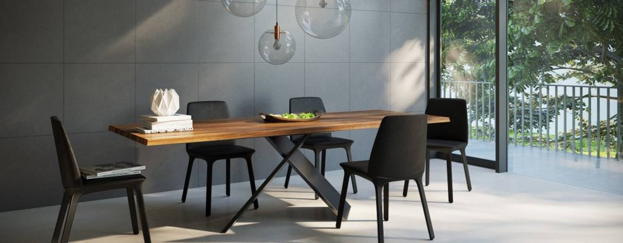 Estilo Cemento, Interceramic MX Interceramic MX Modern dining room Ceramic