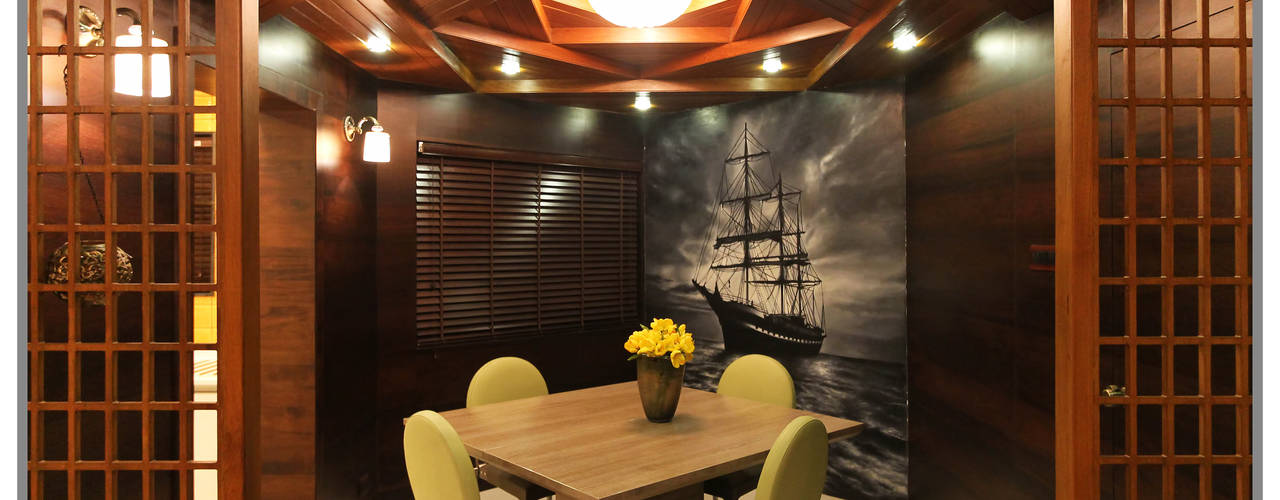 Elegant interior for 2 BHK Flat in Supreme Green Wood NIBM Pune, AARAYISHH AARAYISHH Classic style dining room