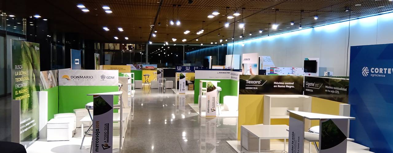 MERCOSOJA 2019, Faerman Stands y Asoc S.R.L. - Arquitectos - Rosario Faerman Stands y Asoc S.R.L. - Arquitectos - Rosario Commercial spaces Engineered Wood Transparent