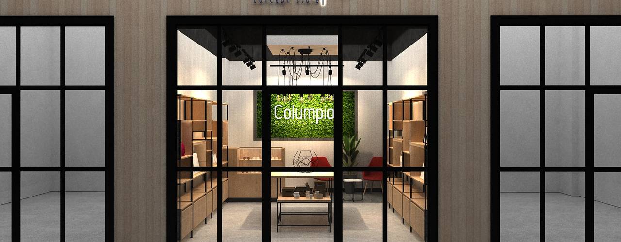 Columpio concept store (EN CONSTRUCCION), AUTANA estudio AUTANA estudio Commercial spaces Wood-Plastic Composite