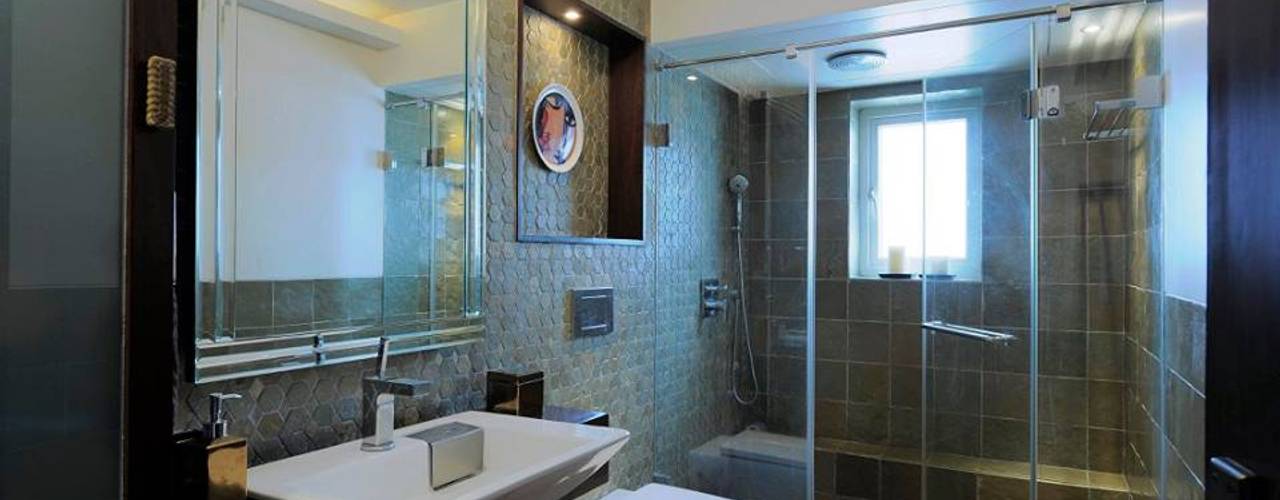 4bhk Residence, Grant Road, SPACE DESIGN STUDIOS SPACE DESIGN STUDIOS Modern bathroom