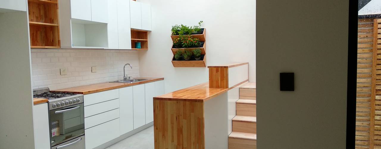 Casa AFt, Singular Arquitectura Singular Arquitectura مطبخ ذو قطع مدمجة