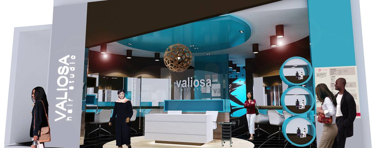 PROPOSED INTERIOR DESIGN FOR VALIOSA SALOON AT QUILL CITY MALL, KUALA LUMPUR, eL precio eL precio Коммерческие помещения