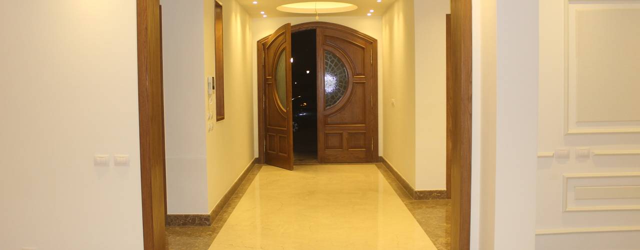 فيلا فى الرحاب, lifestyle_interiordesign lifestyle_interiordesign Modern corridor, hallway & stairs