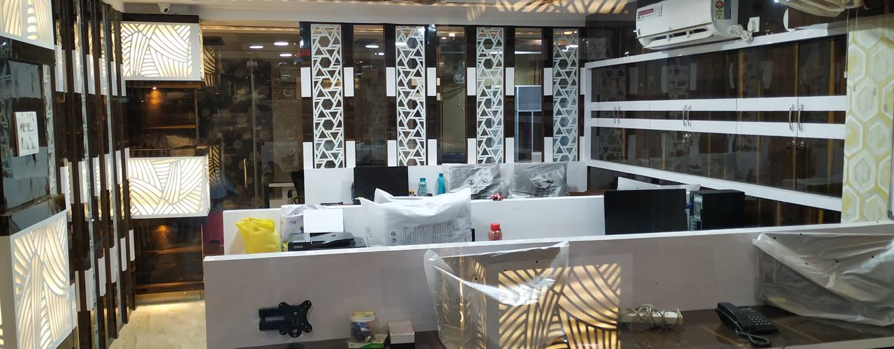 Salon Interior work, complete project design and execution, Sharma Interiors Sharma Interiors