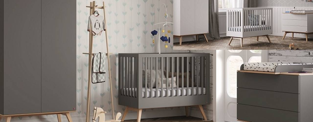 Modernes Babyzimmer in verschiedenen Ausführungen, QMM TraumMoebel QMM TraumMoebel Phòng trẻ em phong cách hiện đại