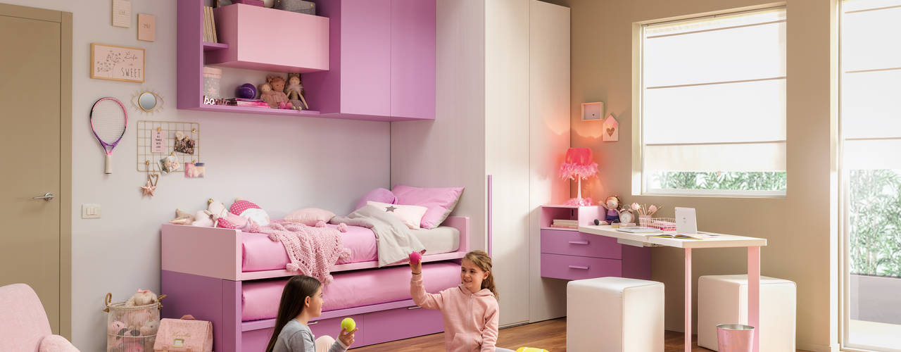 Cameretta a ponte KC416, Moretti Compact Moretti Compact Girls Bedroom