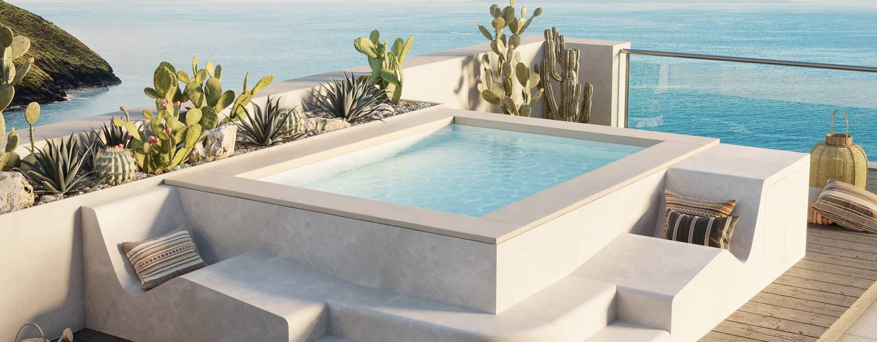 SpaSpace® è la piscina ideale per il tuo terrazzo, Aquazzura Piscine Aquazzura Piscine Balcone, Veranda & Terrazza in stile moderno