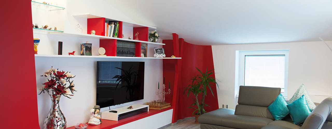 Appartamento 6 - Celenza Valfortore (FG), Studio di Architettura e Design Giovanni Scopece Studio di Architettura e Design Giovanni Scopece Modern living room