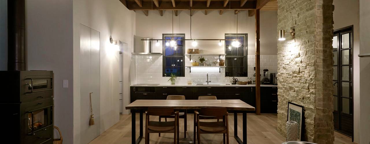 House in Minamitawara, Mimasis Design／ミメイシス デザイン Mimasis Design／ミメイシス デザイン Cocinas equipadas