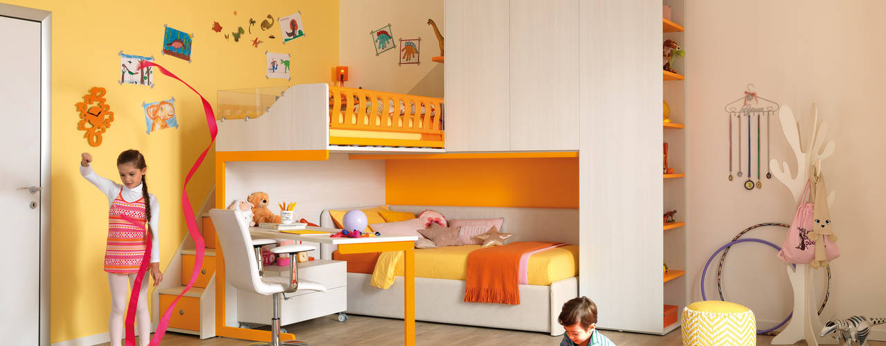 Cameretta per bambini a soppalco KC502, Moretti Compact Moretti Compact Teen bedroom