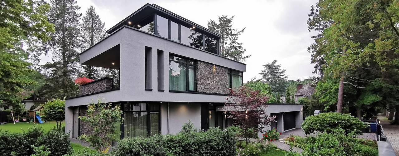 Moderne Villa im Wald in Potsdam, Avantecture GmbH Avantecture GmbH Biệt thự