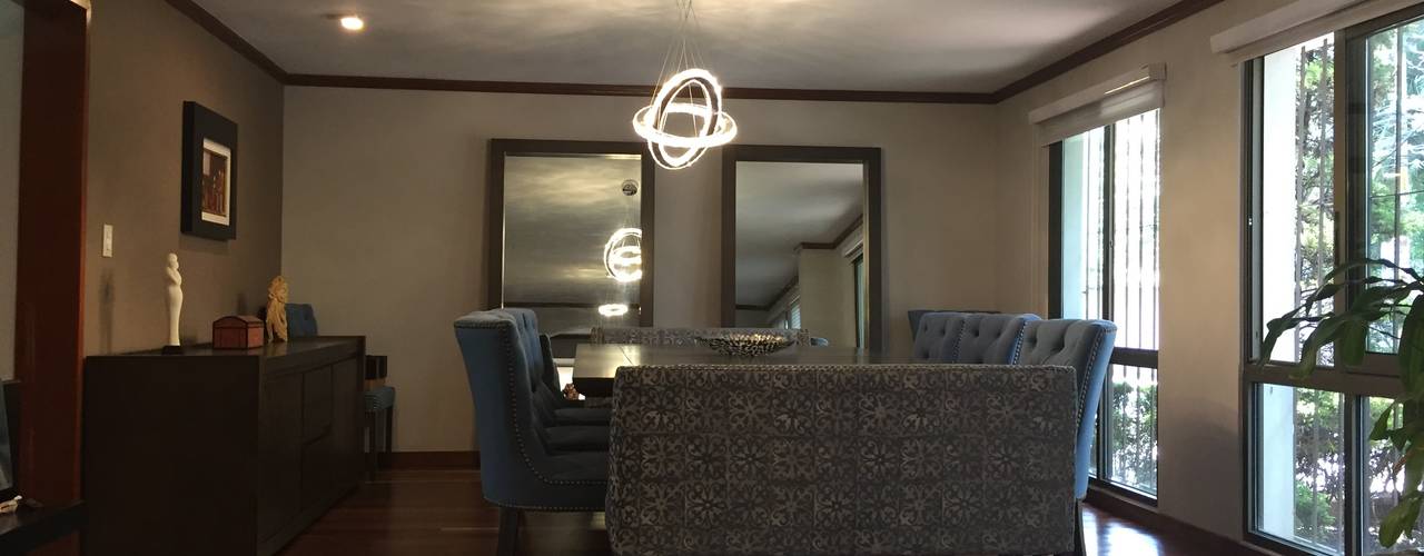 Diseño Área del comedor en Casa Colonia Florida, Argento muebles Argento muebles Salas de jantar modernas