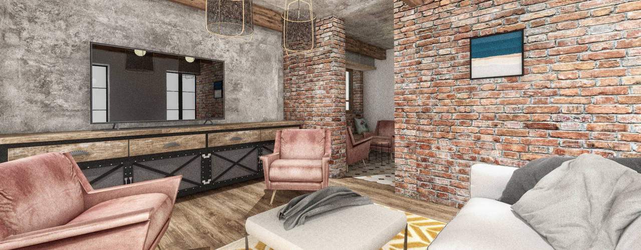 Leonardo B&B House Redesign , CRK İÇ MİMARLIK CRK İÇ MİMARLIK Mediterranean style living room