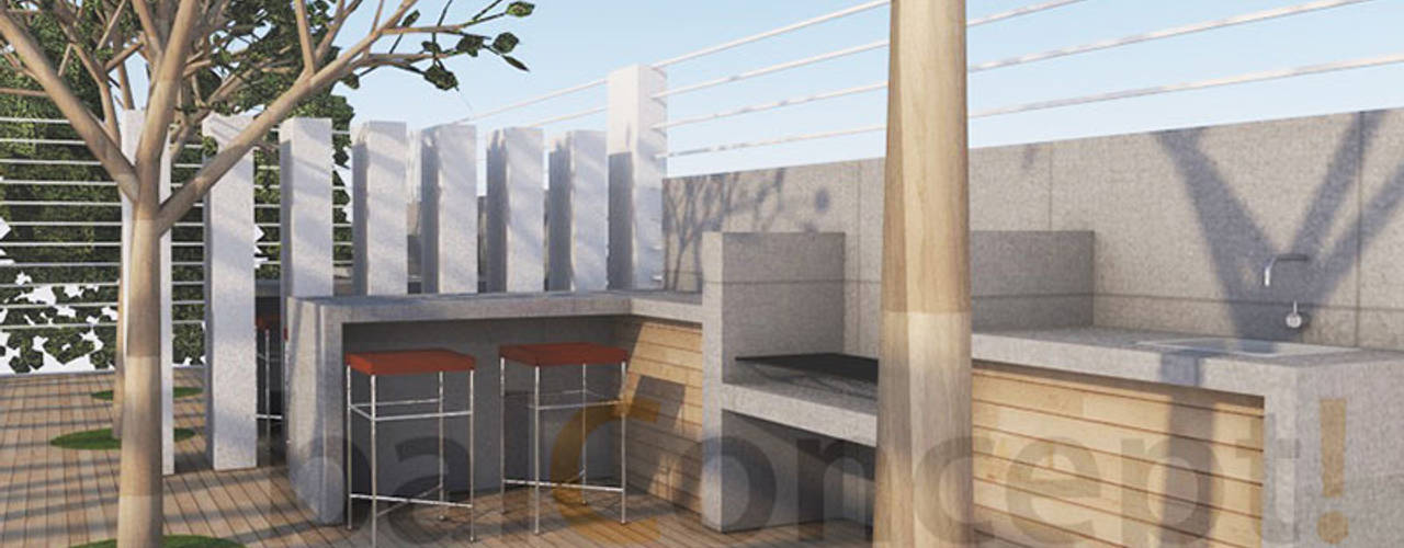 Diseño de Quinchos, balConcept SpA balConcept SpA Terrace