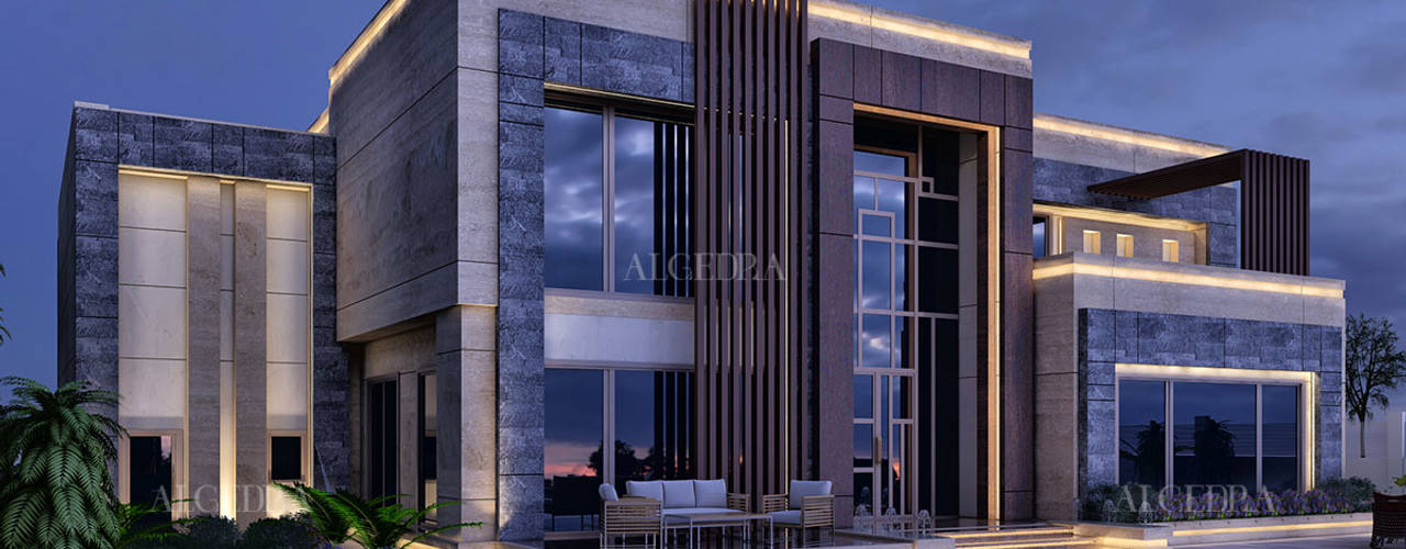 Beautiful modern villa in Dubai, Algedra Interior Design Algedra Interior Design Haciendas