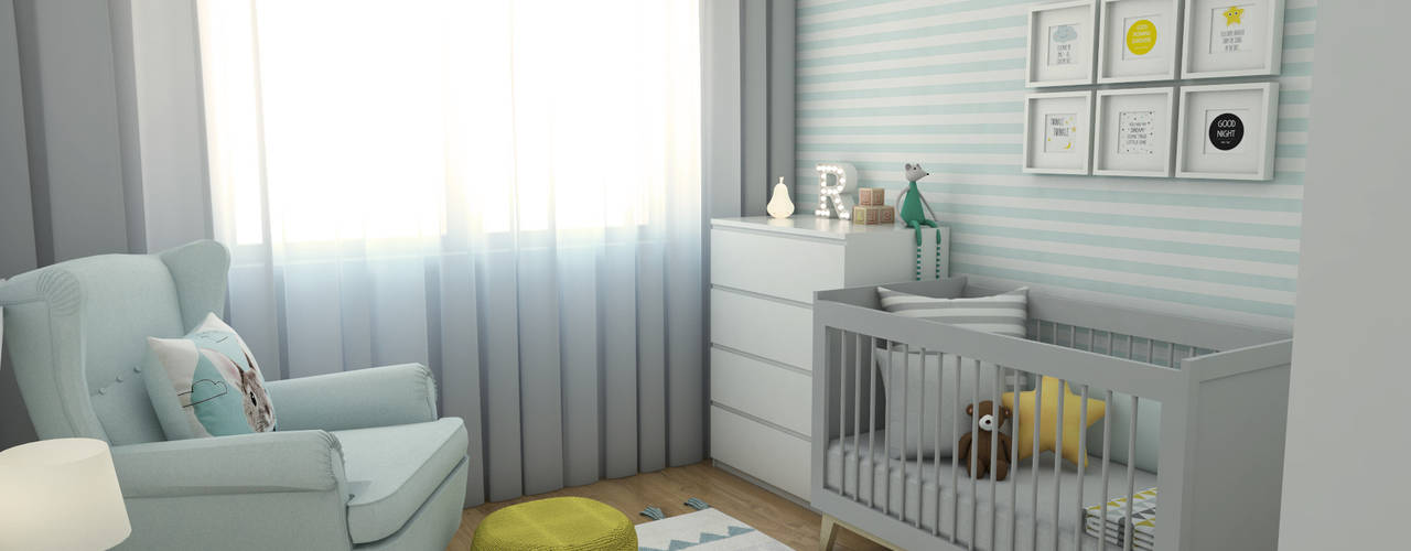 Quarto de bebé SD, The Spacealist - Arquitectura e Interiores The Spacealist - Arquitectura e Interiores Nursery/kid’s room