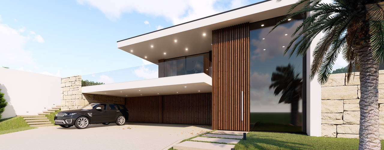 Casa do Xisto: moradia moderna com uma encantadora mistura de materiais