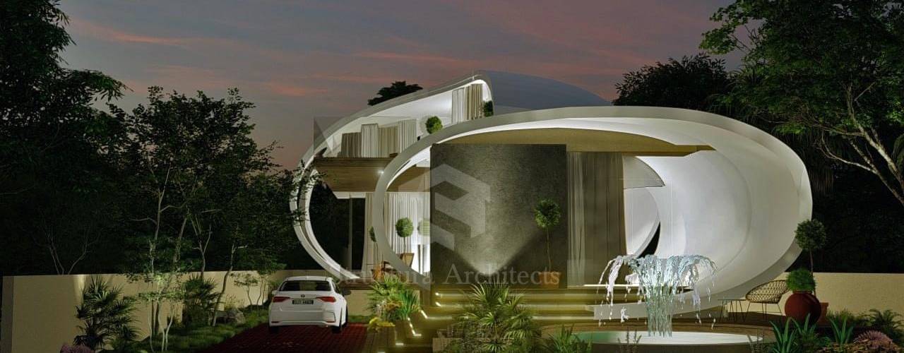 Retro-Futuristic Home, Structura Architects Structura Architects Casas unifamiliares Concreto