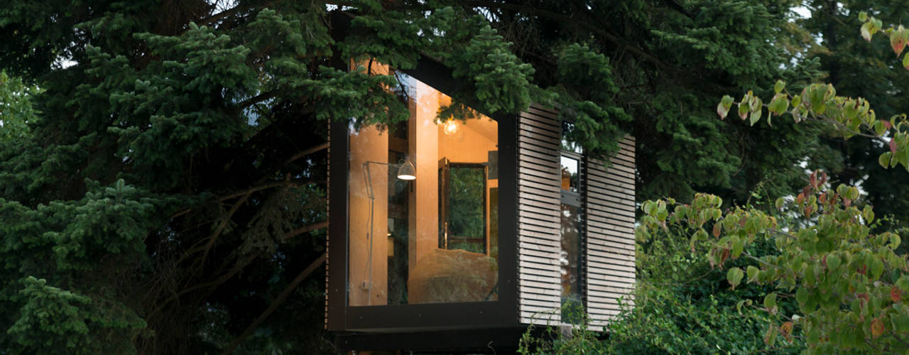 Light Cute Treehouse, Sullalbero Sullalbero Casetta da giardino Legno Effetto legno