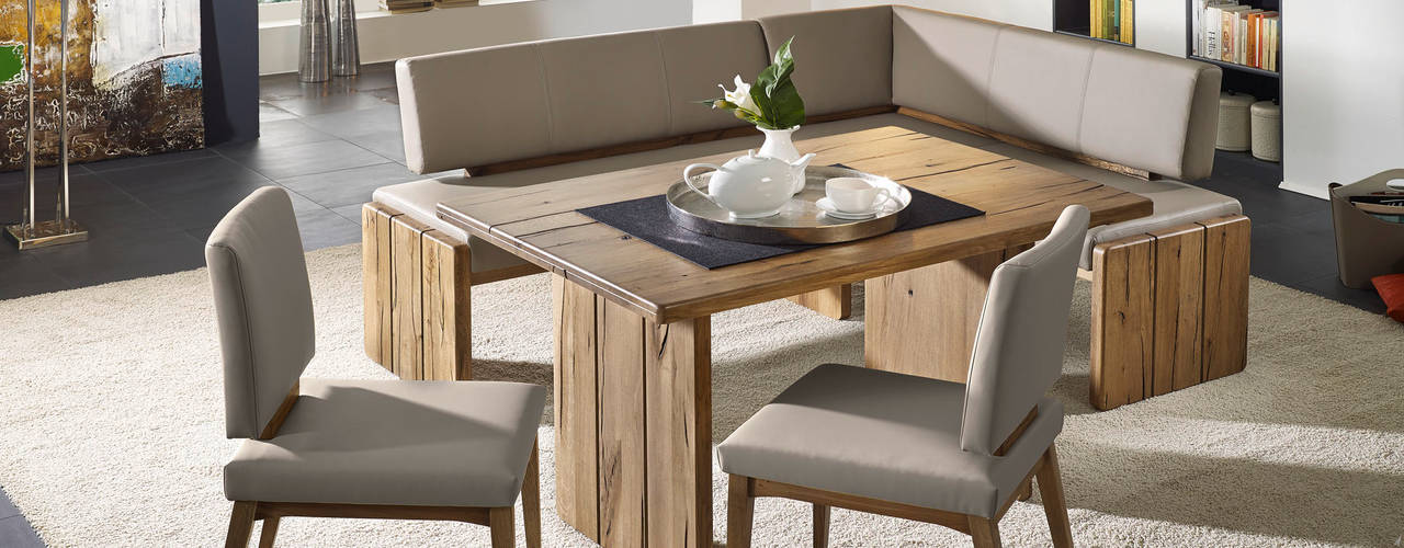 Modern und komfortabel: Eckbänke aus Massivholz, Naturnah Möbel Naturnah Möbel Moderne Esszimmer