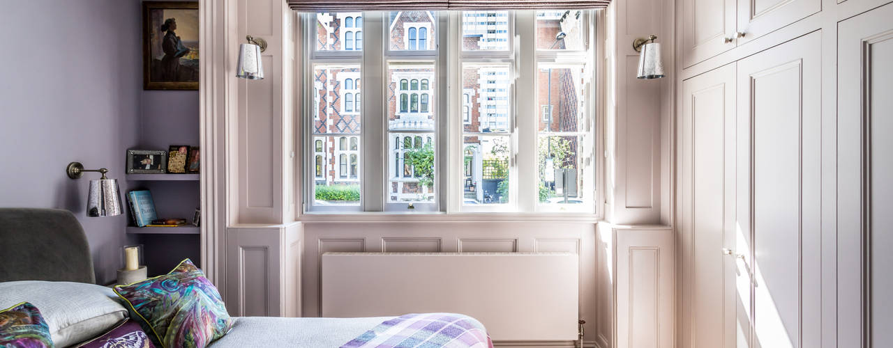 Holland Park Apartment Redecoration, Decorbuddi Decorbuddi Kamar Tidur Klasik Grey
