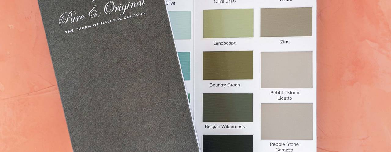 Nieuwe kleuren brochure Pure & Original, Pure & Original Pure & Original Стены и пол в стиле кантри Серый