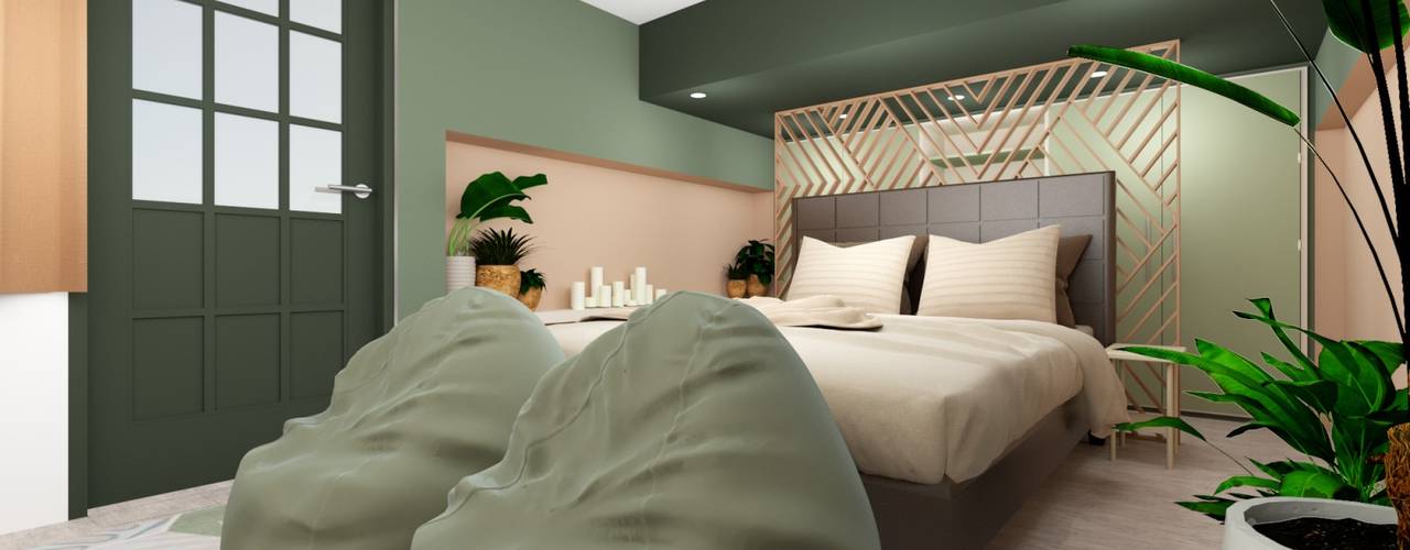 RM Bedroom Project, Quadraforma Construction Quadraforma Construction Small bedroom Green