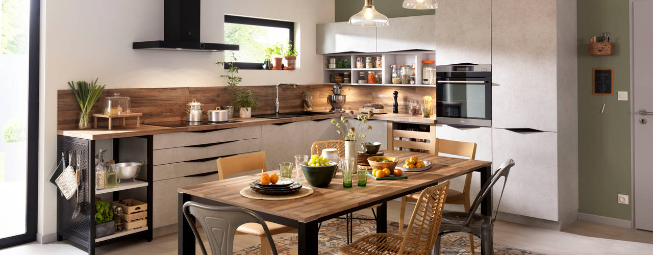 Diese Küche haucht Holz neues Leben ein, Schmidt Küchen Schmidt Küchen Cozinhas embutidas