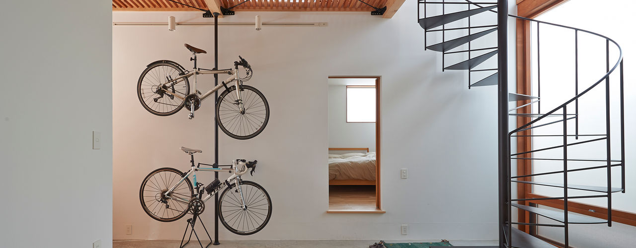 趣味の自転車を室内にカッコよく保管できる家5軒 Homify