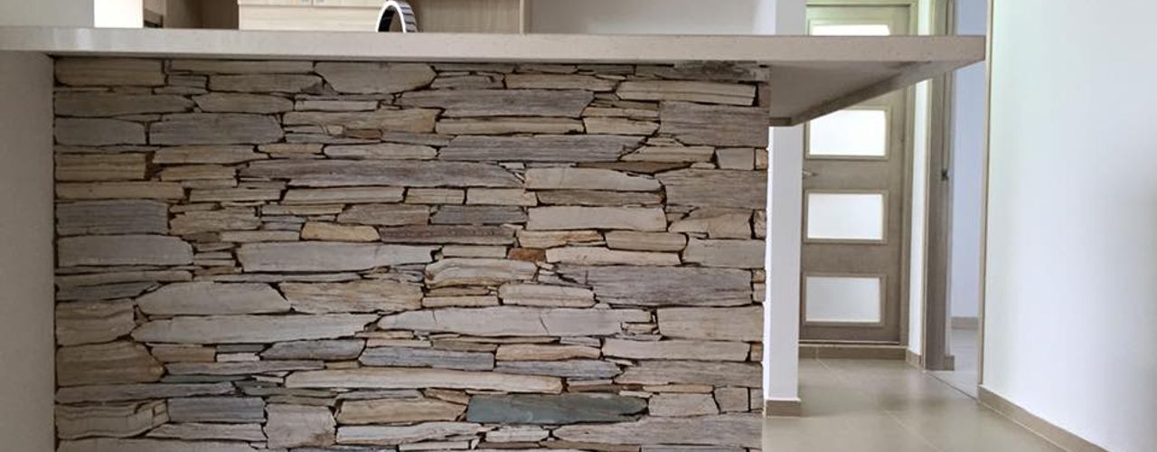 10 Maneras de revestir la pared de tu cocina con piedra | homify